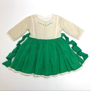 WELL DRESSED WOLF Iridescent Green Dress • 3T